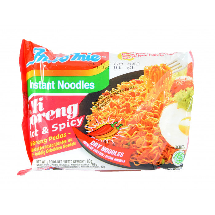 Indomie Noodles Mi Goreng Pedas Piccante 80g