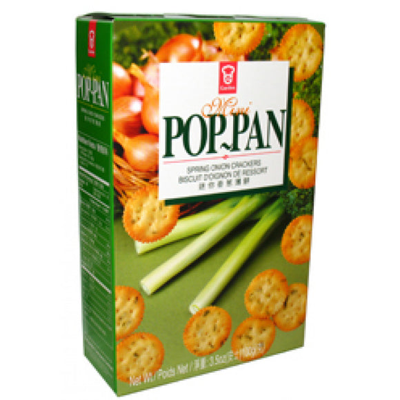 Garden Pop Pan Spring Onion Crackers100g 嘉頓香荵薄餅