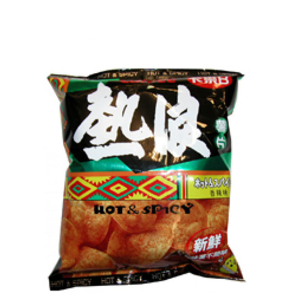 Calbee Hot & Spicy Potato (Yit Lon) Chips 55g 卡乐B热浪薯片