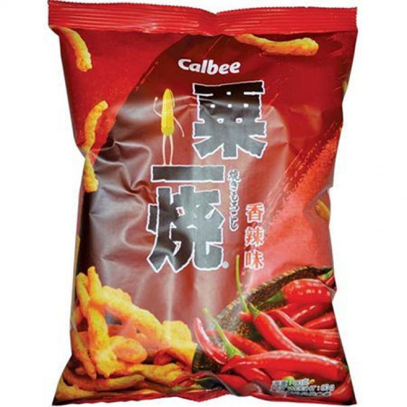 Calbee Grilled Corn Stick Hot & Spicy Flavour 80g 卡乐B粟一烧香辣味