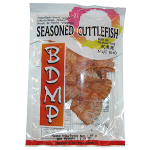 BDMP Dried Squid Spicy 50g (Snack)泰国鱿鱼丝
