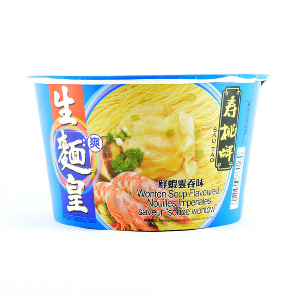 SSF Noodle King Wonton Thin 75g (Bowl) 新順福上湯生麵王雲