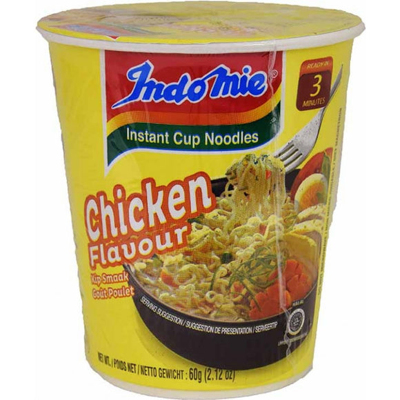 Indomie Instant Cup Noodles Chicken Flavour 60g / 营多鸡肉味杯面 60克
