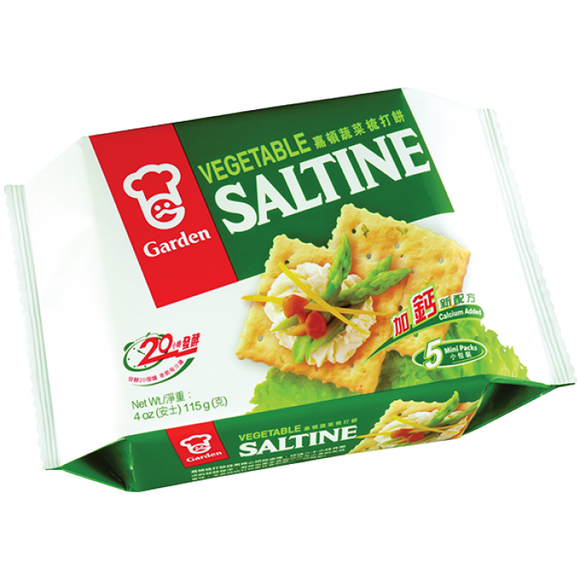 Garden Vegetable Saltine Crackers 115G / 嘉顿蔬菜梳打饼 115克