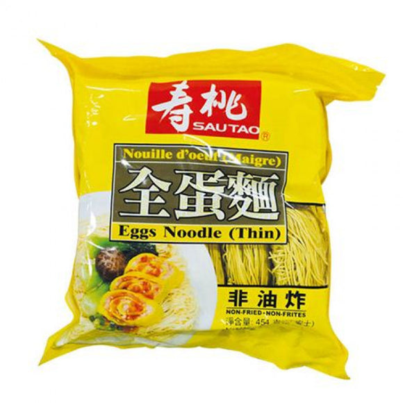 SSF Noodle Egg Flavour (Thin) 454g / 寿桃 非油炸全蛋面 454克