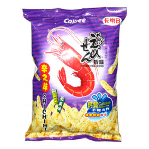 Calbee Prawn Crackers Shichimi 100g 卡乐B虾条辛之味