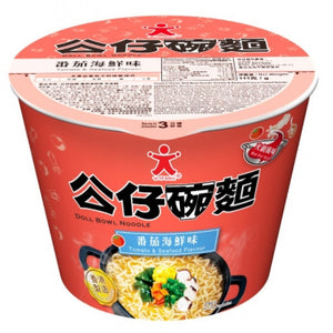 Doll Bowl Noodle Tomato & Seafood Flavour 111g / 公仔碗面 番茄海鮮味即食面