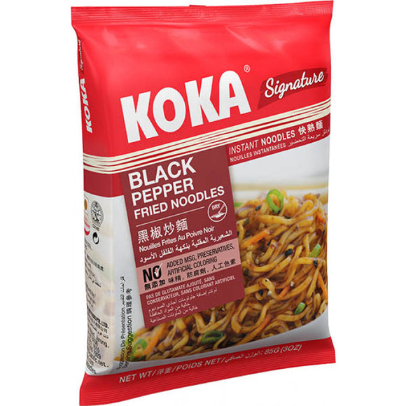 Koka Inst. Black Pepper Fried Noodle No MSG 85g 黑椒炒面