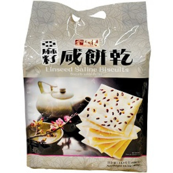 Yummy House Linseed Saline Biscuits 400g美味棧亚麻籽咸饼干