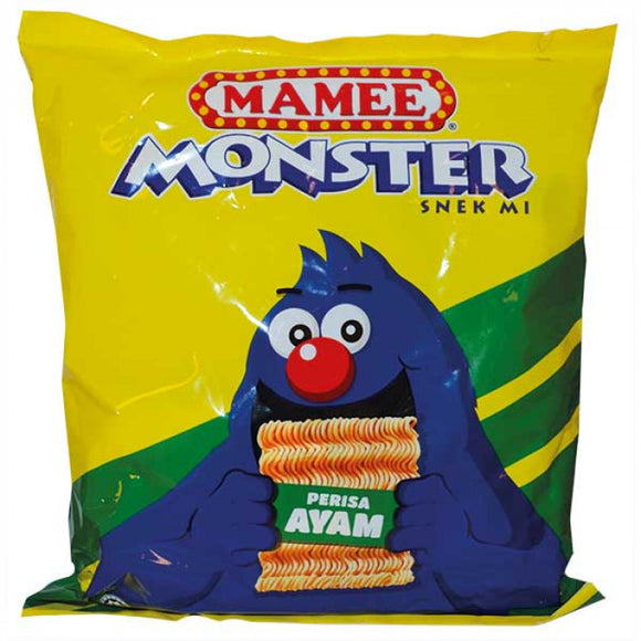 Mamee Monster Snack Chicken Flavour 8x25g ( Ayam ) 马来西亚怪兽鸡味即食面