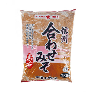 Hikari Miso Shinshu Awase Miso Pasta 1kg / ひかり味噌　信州合わせみそ