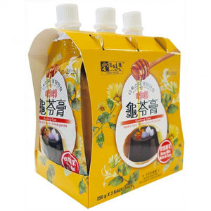 Yummy House Herbal Jelly (Honey Miel) 250gx3 / 美味栈 唧唧龟苓膏 （蜂蜜椰果口味）250gx3