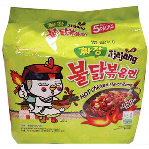 Samyang Hot Chicken Ramen Jjajang 140gX5packs 700g / 三养韩国炸酱火鸡面 140gX5包 700g