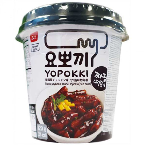 Yopokki Topokki Rice Cake Cup Jiajang Flavour 120g / 韩国炸酱味年糕 120g