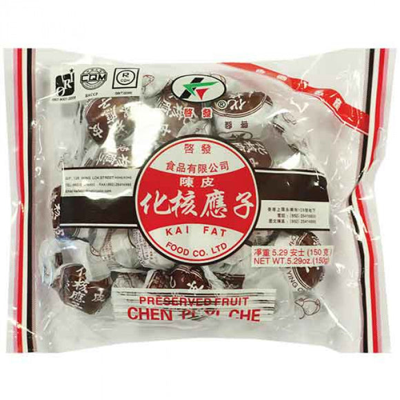 Kai Fat Preserved Seedless Plum (chen Pi Yi Che) / 启发 陈皮化核应子 150g