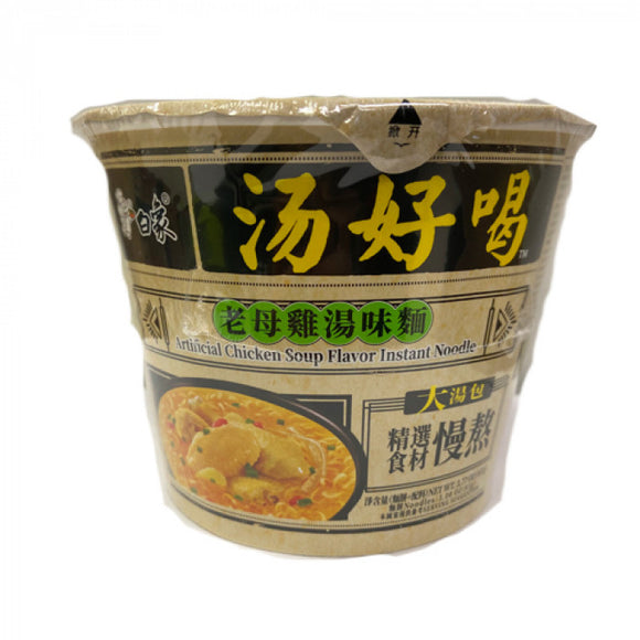 Baixiang  Instant Bowl Noodles w. Chicken Soup Flav. 107g /  白象 汤好喝老母鸡汤味碗面