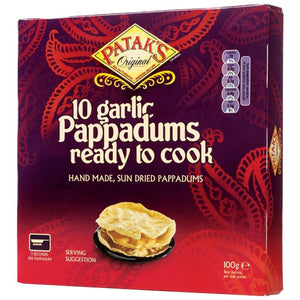 Patak's Pappadums Garlic 100g