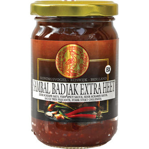 Koningsvogel Sambal Badjak Extra Heet 200g