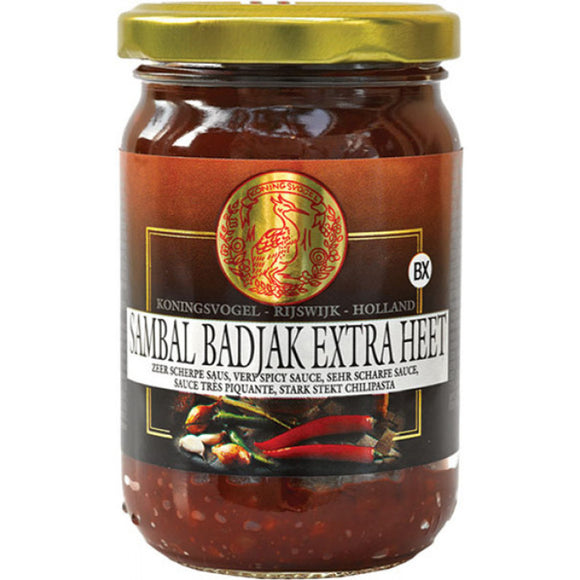 Koningsvogel Sambal Badjak Extra Heet 200g