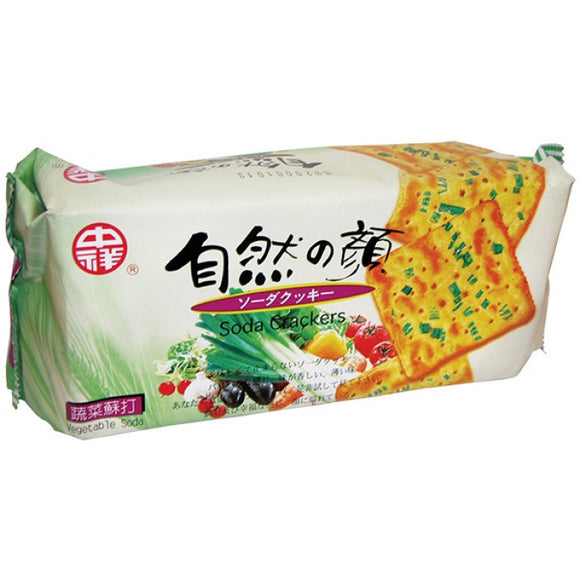 Chung Hsiang Vegetable Soda Cracker 140g / 中祥 自然蔬菜梳打饼 140克